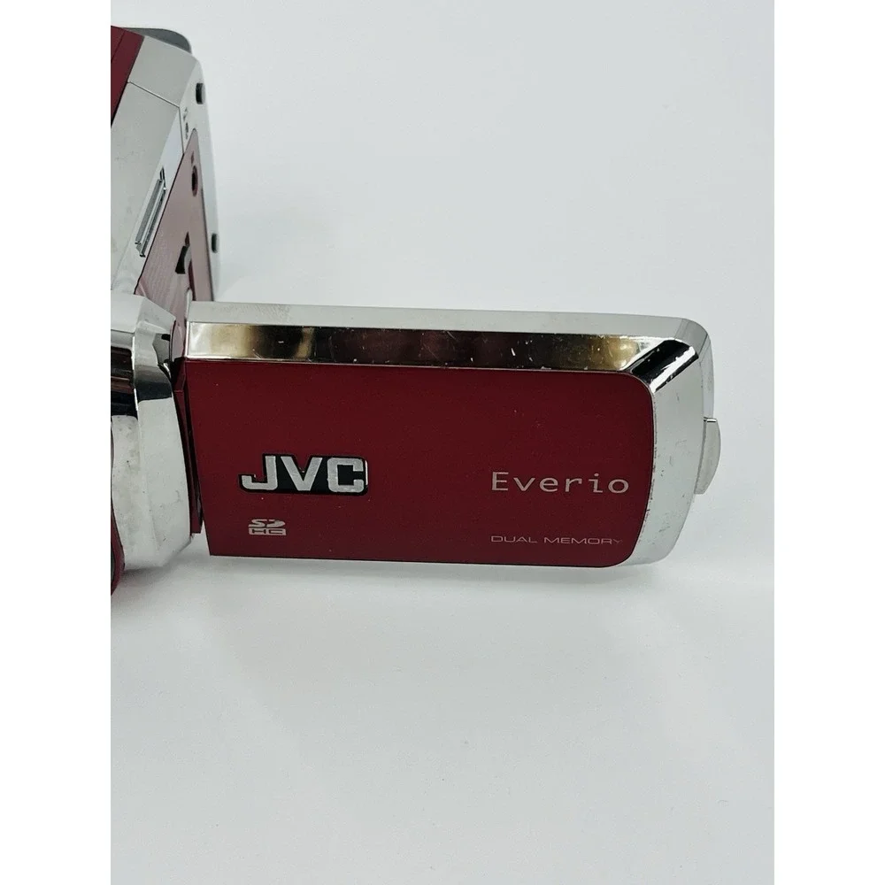 JVC Everio GZ-MS120RU Flash Media Camcorder Red UNTESTED AS-IS